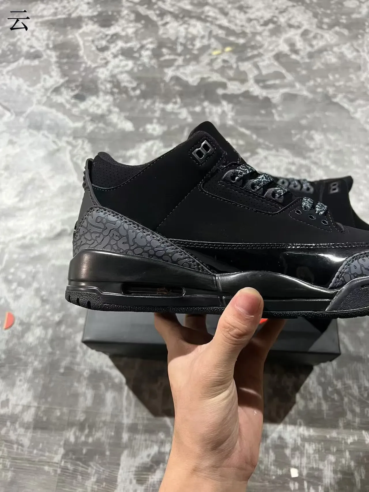 Air Jordan 3 Black Elephant Tênis de Basquete 7