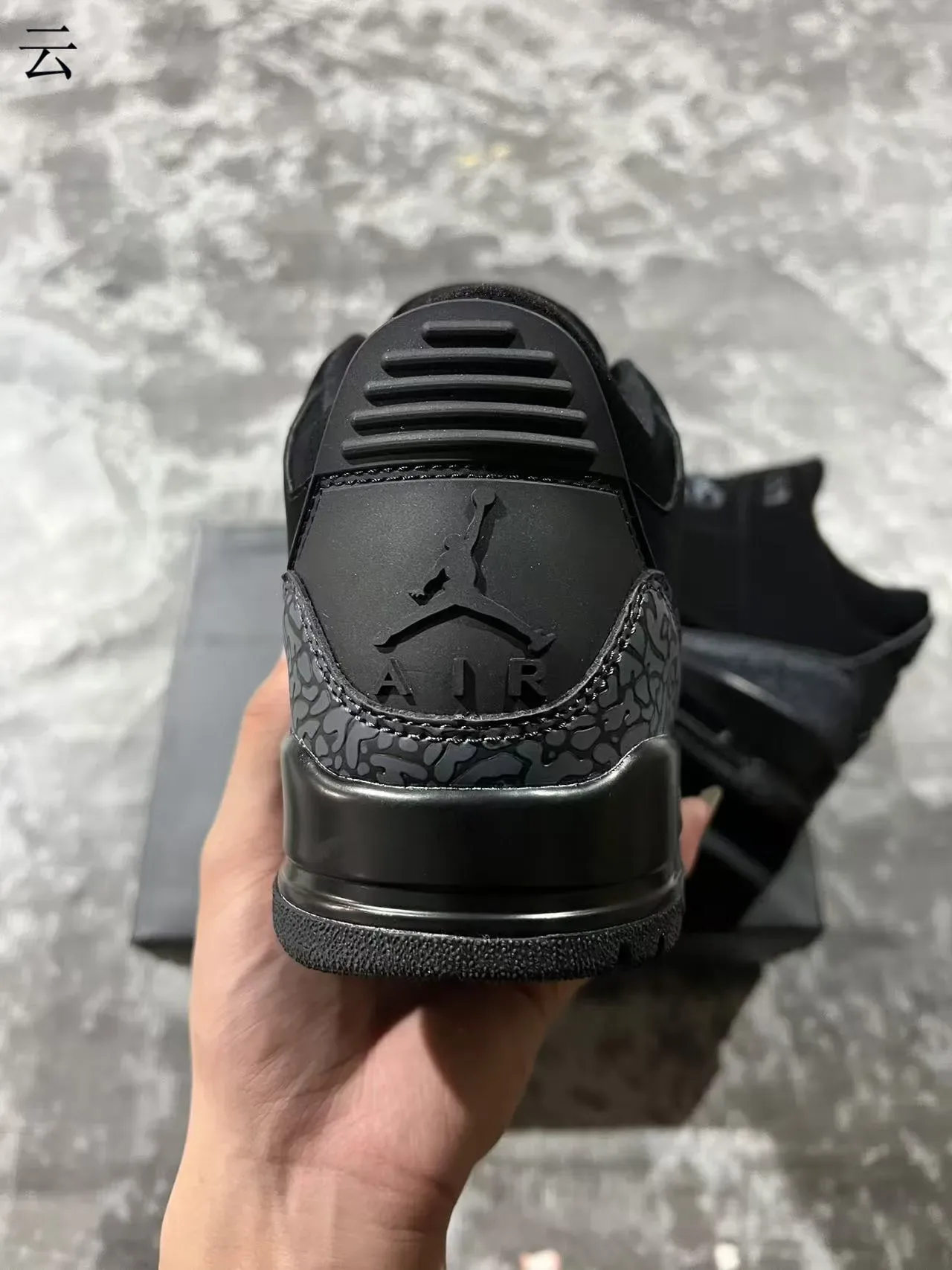 Air Jordan 3 Black Elephant Tênis de Basquete 8