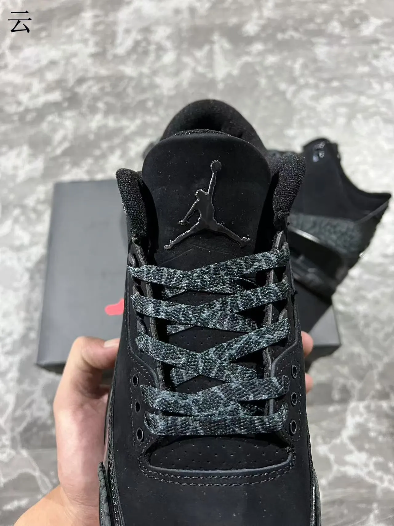 Tênis de basquete Air Jordan 3 Black Elephant 4