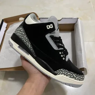 Air Jordan 3 Black Elephant Basketball Shoes