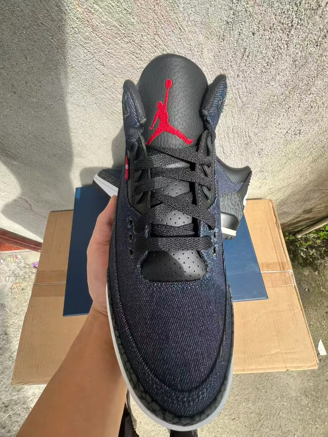 Air Jordan 3 Denim Elephant Print Basketball Shoes 2