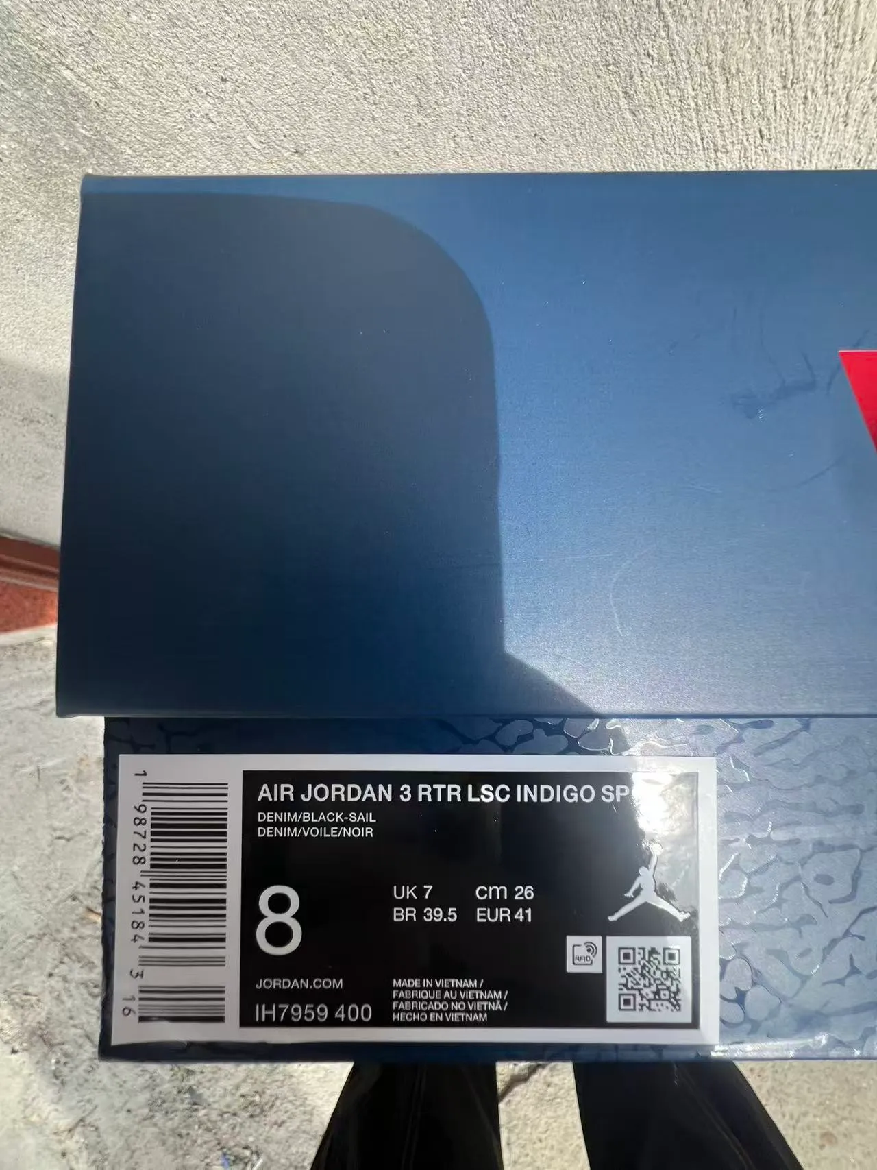 Air Jordan 3 Denim Elephant Print Basketball Shoes 9