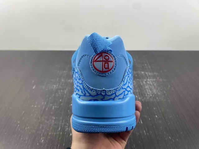 Air Jordan 3 Light Blue Elephant Print Basketball Shoes 8