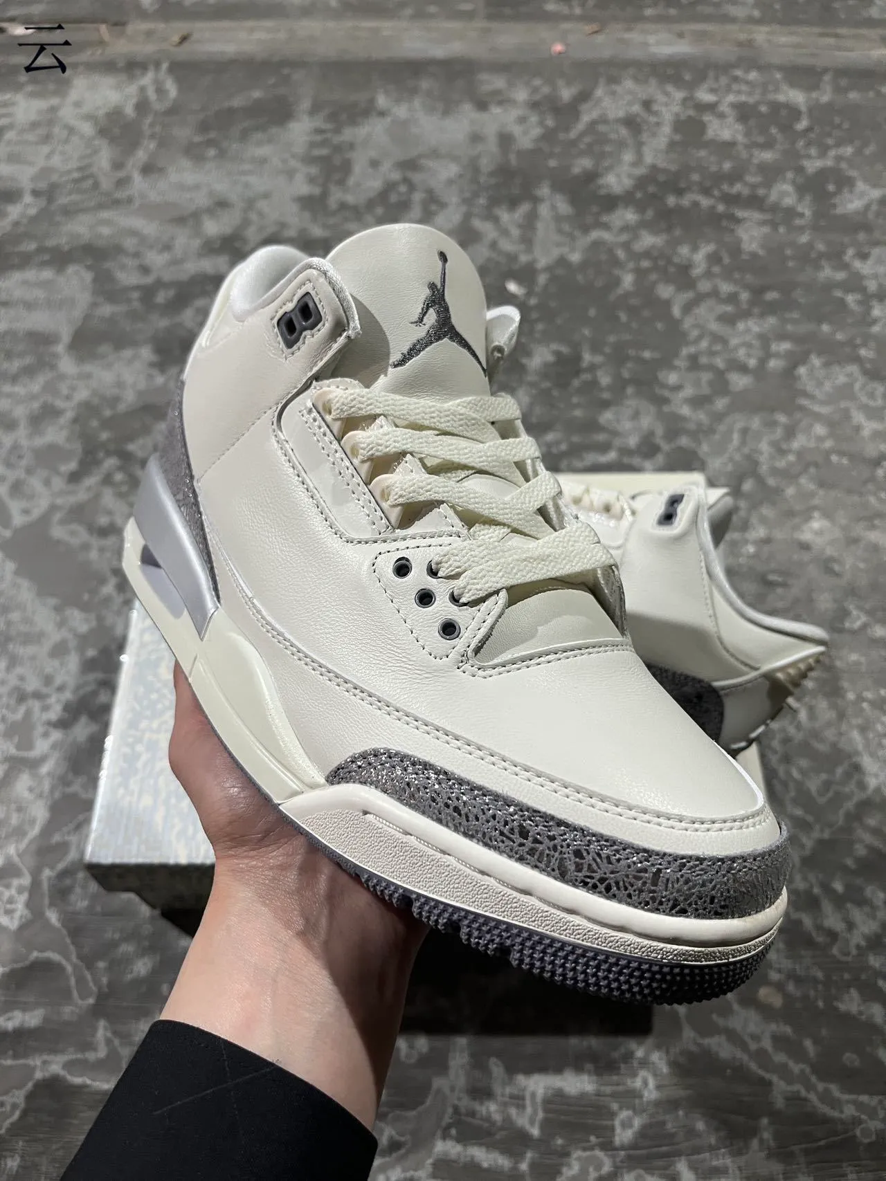 Air Jordan 3 Off-White Elephant Print Basketball Shoes 6