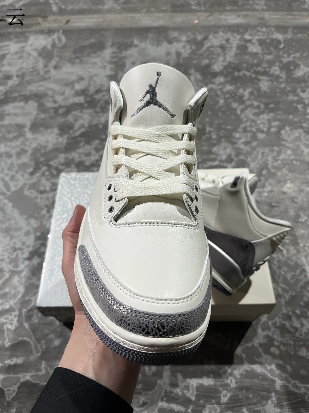 Air Jordan 3 Off-White Elephant Print Basketball Shoes 7