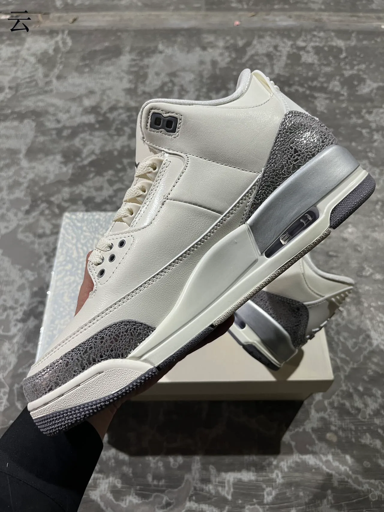 Air Jordan 3 Off-White Elephant Print Basketball Shoes 9