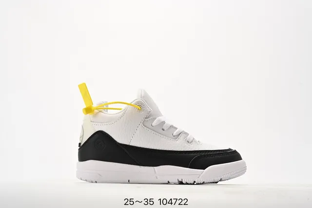 Tênis de basquete Air Jordan 3 Off-White cinza com estampa de elefante 21