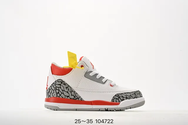 Tênis de basquete Air Jordan 3 Off-White cinza com estampa de elefante 24