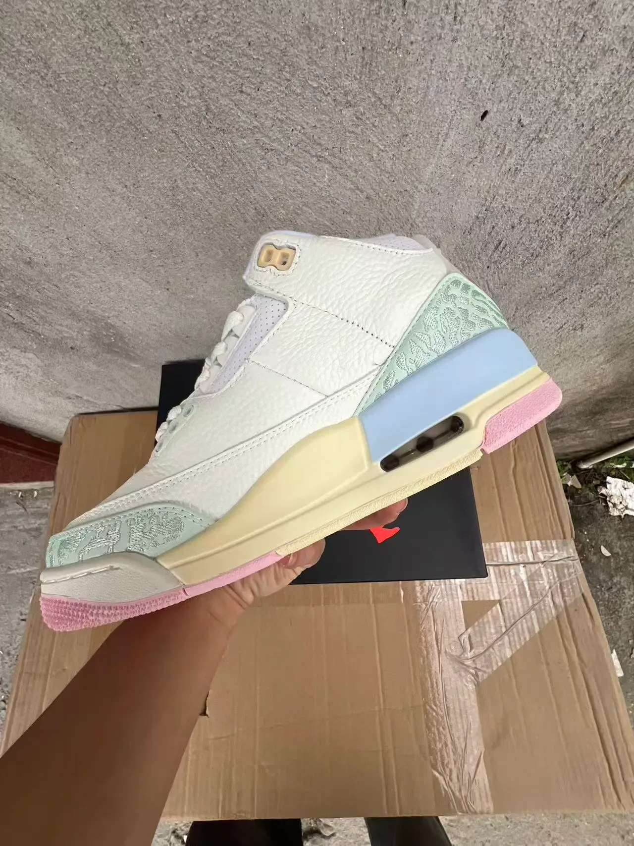 Air Jordan 3 Off-White Mint Pastel Elephant Chaussures de Basketball 5