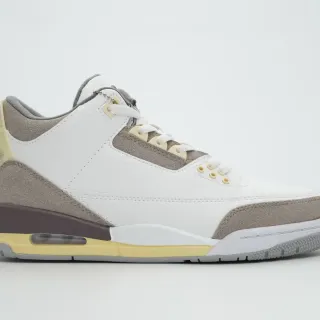 Air Jordan 3 White Beige Yellow Brown Basketball Shoes