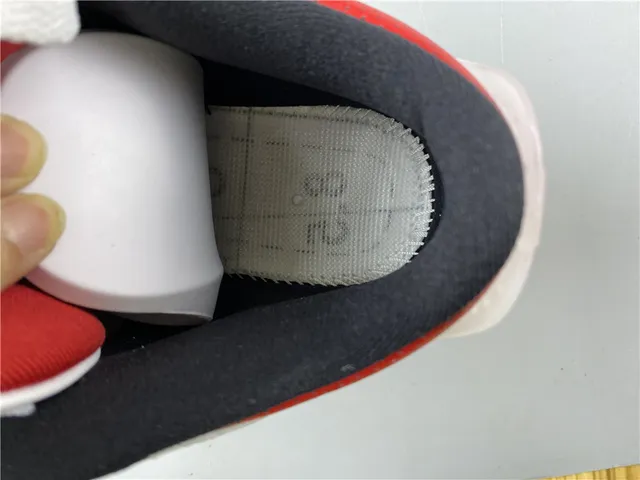 Air Jordan 3 White Dark Grey Red Basketball Shoes 12