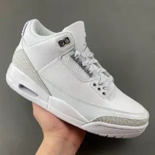 Air Jordan 3 白色象纹篮球鞋
