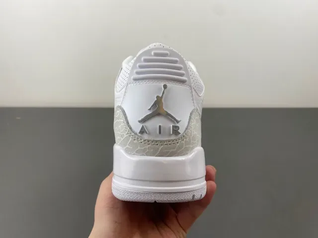 Air Jordan 3 Tênis de Basquete com Estampa de Elefante Branco 4