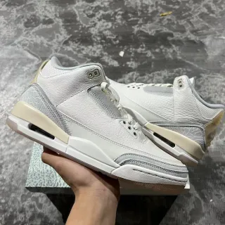 Air Jordan 3 Zapatos de Baloncesto con Impresión de Elefante Blanco