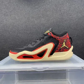 Air Jordan 37 Black Gold Red Basketball Shoes