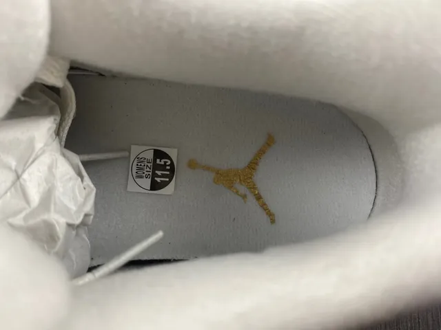 Air Jordan 4 Beige Gold Low-Top Silhouette Molded Plastic Eyelets Lifestyle Sneakers 11