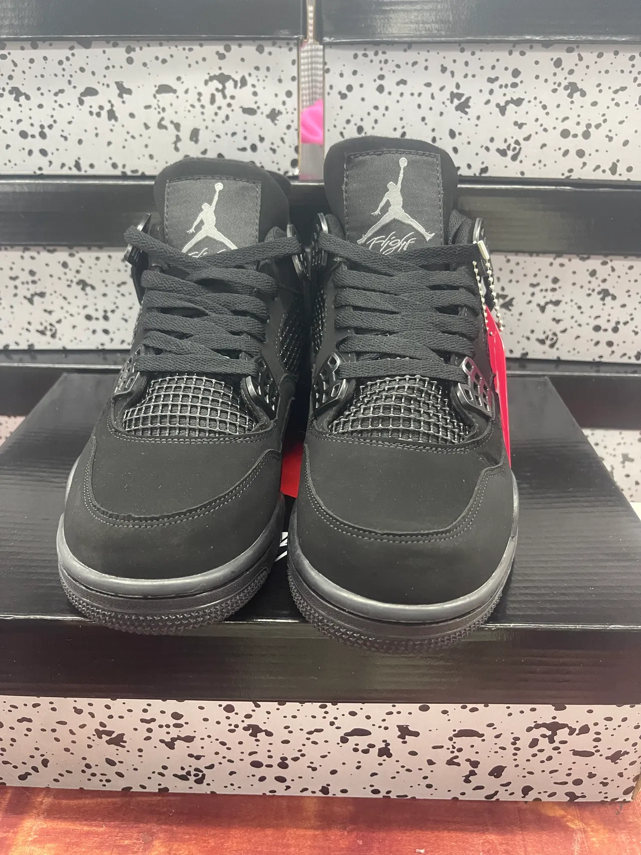 Air Jordan 4 Black Basketball Shoes 2