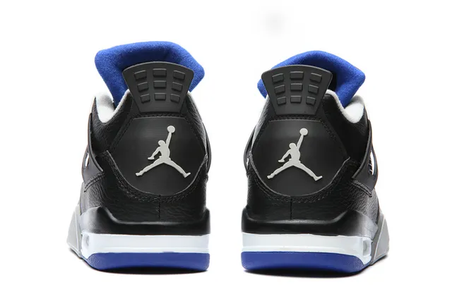 Air Jordan 4 Black Royal Blue Basketball Shoes 4