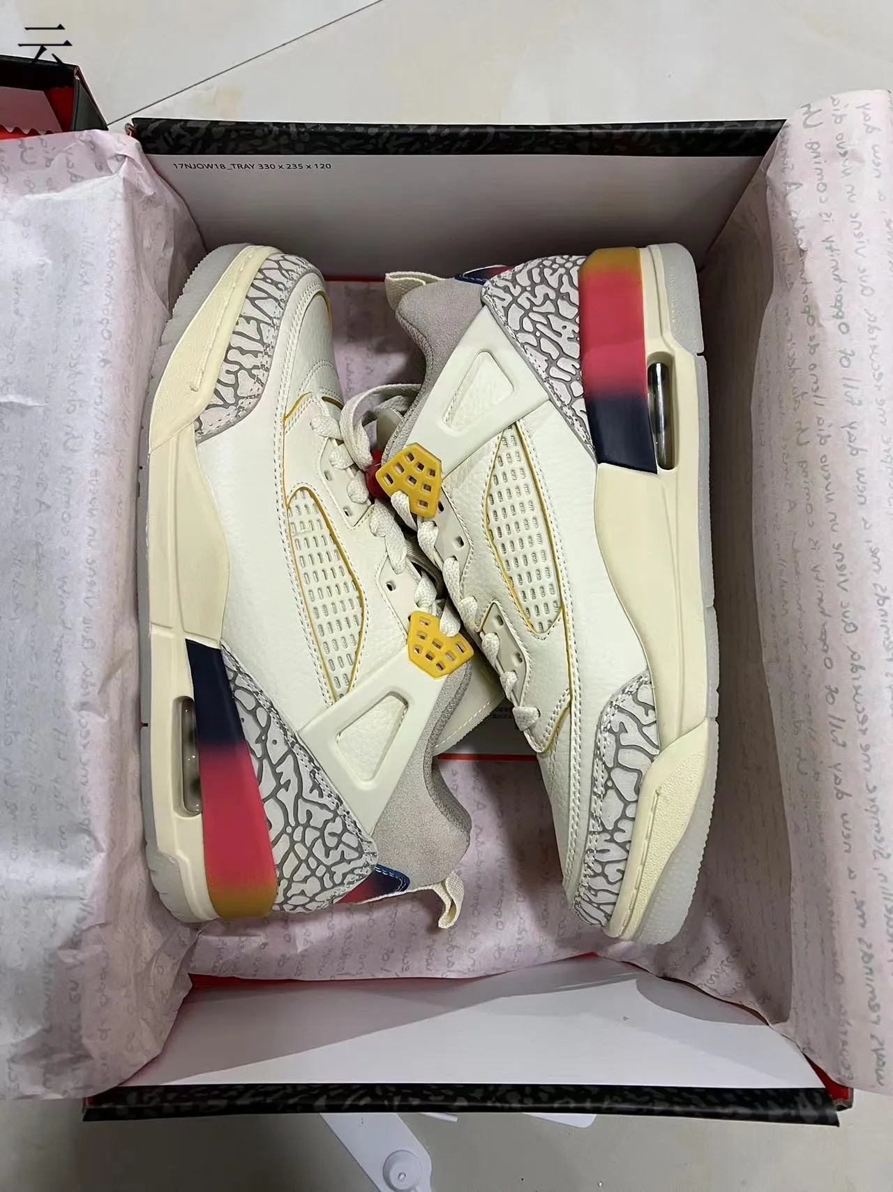 Air Jordan 4 Elephant Print Gradient Heel Basketball Shoes 9
