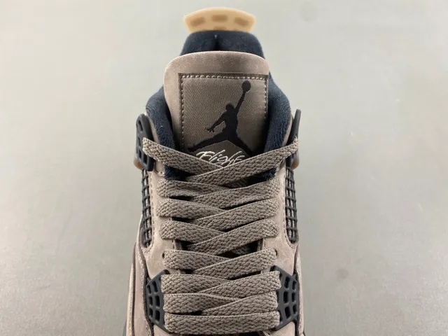 Air Jordan 4 Gray Suede Basketball Shoes 6
