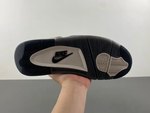 Air Jordan 4 Gray Suede Basketball Shoes 9