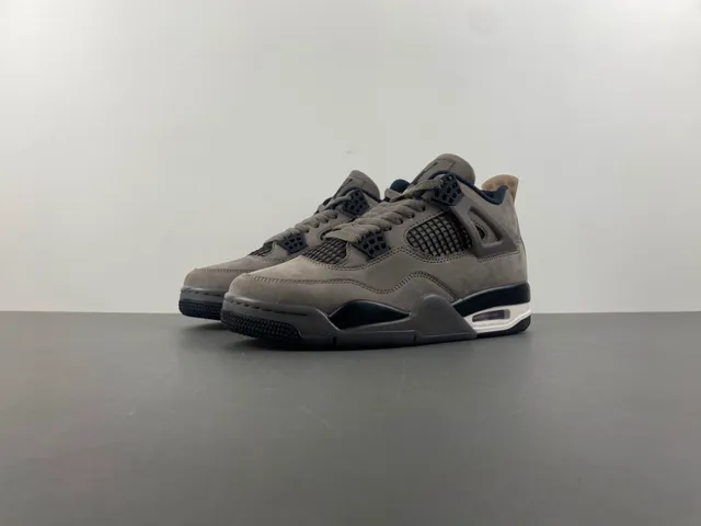 Air Jordan 4 Gray Suede Basketball Shoes 10