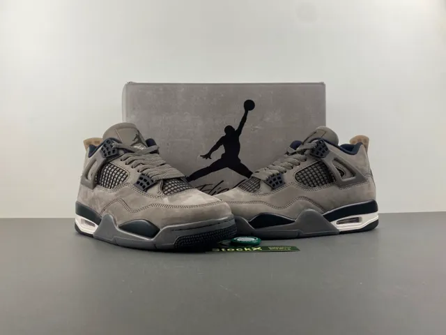 Air Jordan 4 Gray Suede Basketball Shoes 13