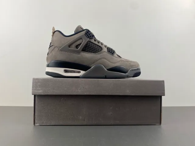 Air Jordan 4 Gray Suede Basketball Shoes 15