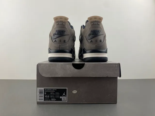 Air Jordan 4 Gray Suede Basketball Shoes 17