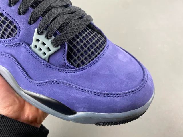 Air Jordan 4 Purple Suede Basketball Shoes 2