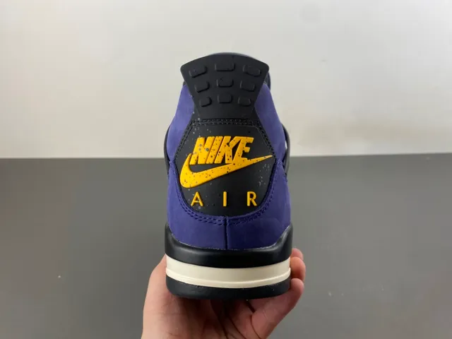 Air Jordan 4 Purple Suede Basketball Shoes 4