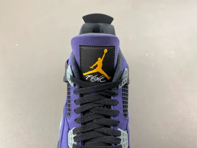 Air Jordan 4 Purple Suede Basketball Shoes 6