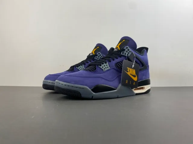 Air Jordan 4 Purple Suede Basketball Shoes 10