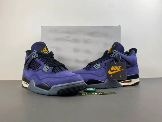 Air Jordan 4 Purple Suede Basketball Shoes 13