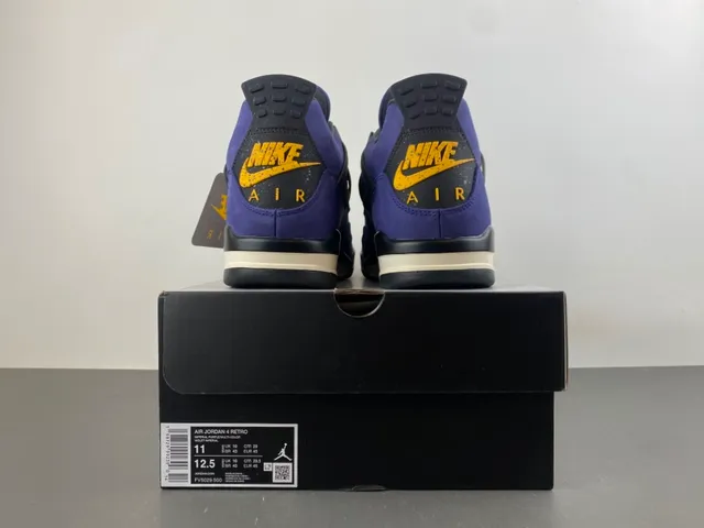 Air Jordan 4 Purple Suede Basketball Shoes 17