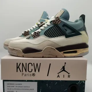 Air Jordan 4 Snorlax Slate/Vanilla/Ice/Coffee Liquor Basketball Shoes