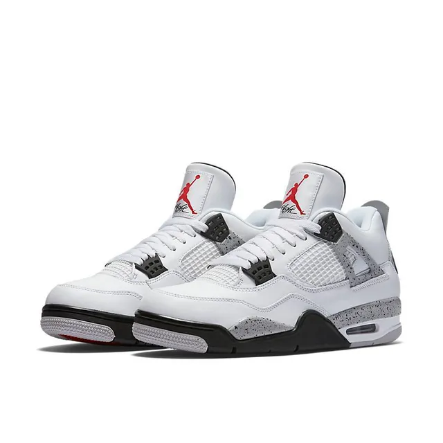 Air Jordan 4 White Cement Basketball Shoes 3