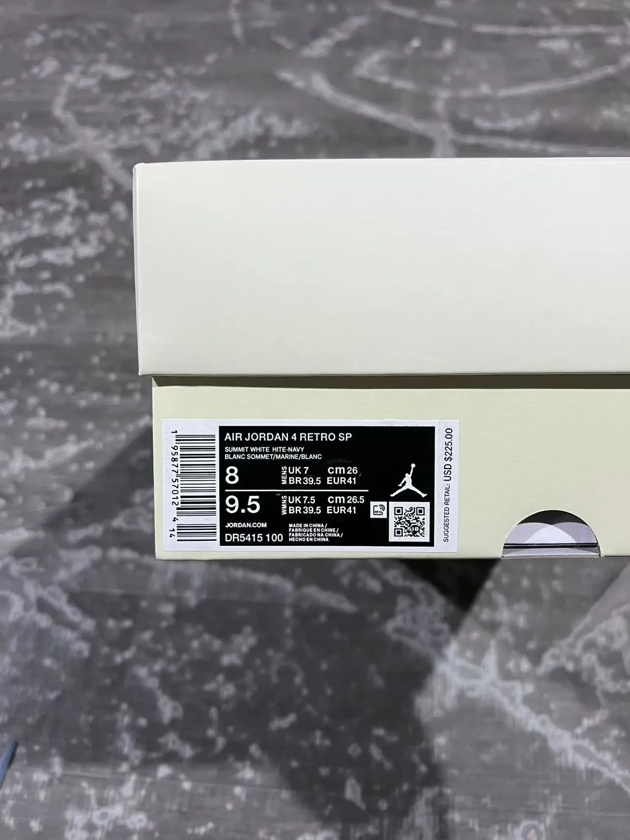 Air Jordan 4 White Navy Gum Basketball Shoes 10