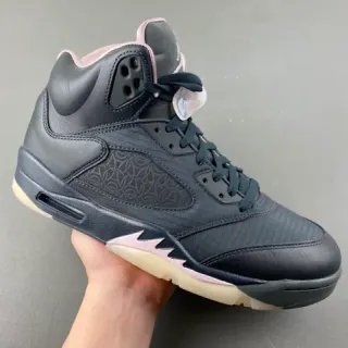 Air Jordan 5 Black Pink Women's Basketball Shoes