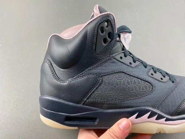 Air Jordan 5 Black Pink Women's Basketball Shoes 3