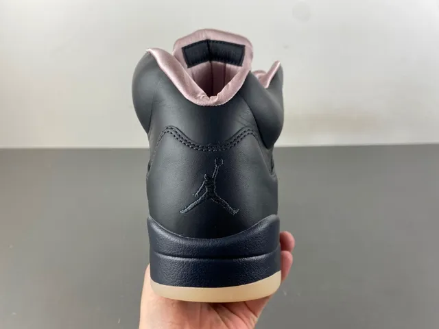 Air Jordan 5 Black Pink Women's Basketball Shoes 4