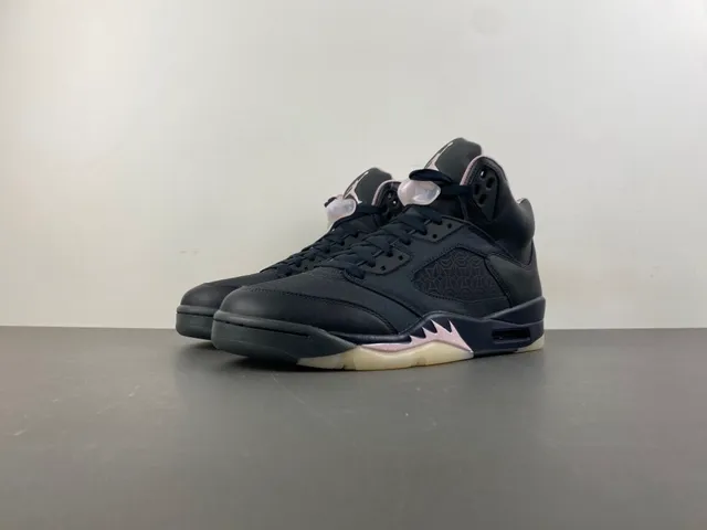 Air Jordan 5 Black Pink Women's Basketball Shoes 10
