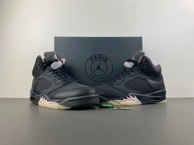 Air Jordan 5 Black Pink Women's Basketball Shoes 13