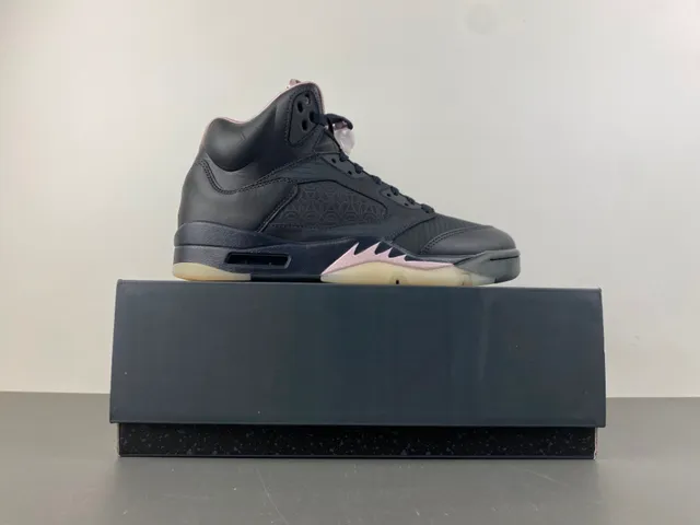 Air Jordan 5 Black Pink Women's Basketball Shoes 15