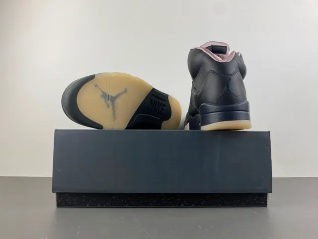 Air Jordan 5 Black Pink Women's Basketball Shoes 16