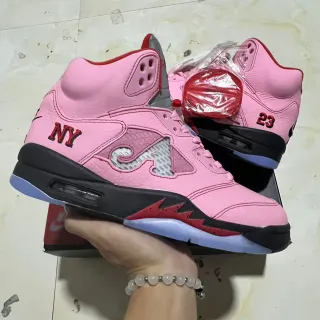 Air Jordan 5 Pink NY 23 Zapatos de baloncesto