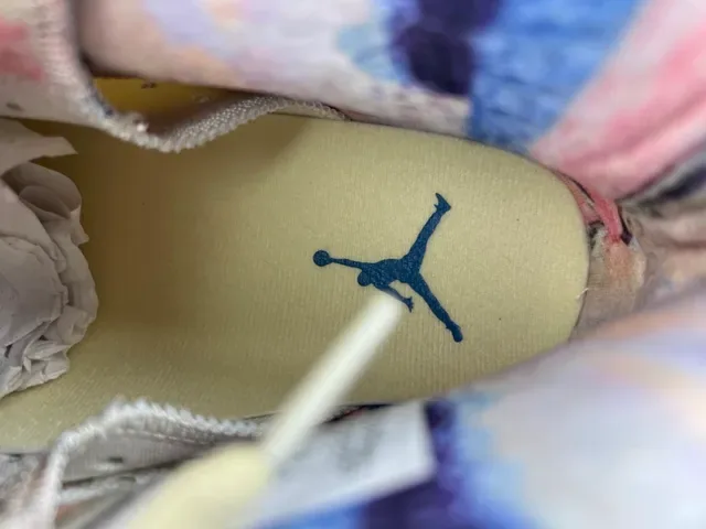 Air Jordan 6 Beige Blue Chaussures de Basketball Hautes Cuir-Maille Híbrides 7