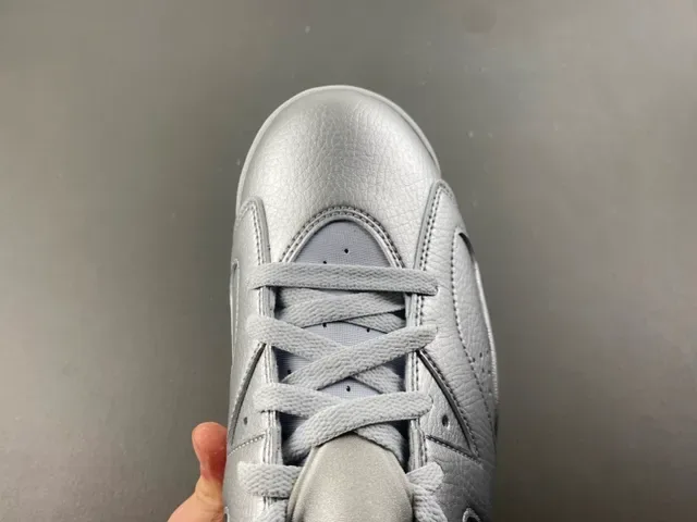 Air Jordan 6 Metallic Silver Basketball Shoes 5
