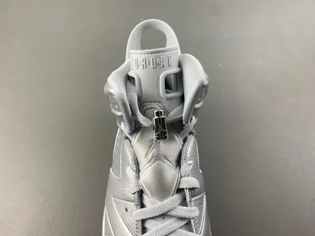 Air Jordan 6 Metallic Silver Basketball Shoes 6