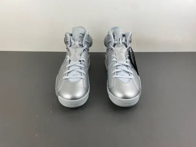 Air Jordan 6 Metallic Silver Basketball Shoes 11